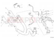 DUCATI Scrambler Desert Sled Fasthouse EXHAUSRT PIPE ASSY [MOD:SCR800FH;XST:EUR,ROK]