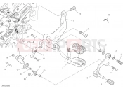 DUCATI DesertX FOOTRESTS, LEFT