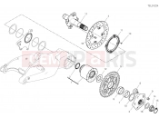 DUCATI 2023 Hypermotard 950 SP REAR WHEEL SPINDLE