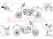 DUCATI 2023 Hypermotard 950 RVE POSITIONING PLATES [XST:JPN]