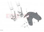 DUCATI Multistrada V4 Pikes Peak FRONT MUDGUARD