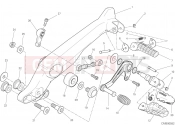 DUCATI 2023 Scrambler 1100 Sport Pro FOOTRESTS, LEFT