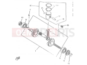 YAMAHA CW50RS BOOSTER NEXT GENERATION (4TD1) 1995 CRANKSHAFT & PISTON