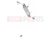 YAMAHA CW50RS BOOSTER NEXT GENERATION (4TD1) 1995 REAR SUSPENSION
