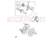 YAMAHA CW50RS BOOSTER NEXT GENERATION (4TD1) 1995 FRONT BRAKE CALIPER