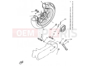 YAMAHA CW50RS BOOSTER NEXT GENERATION (4TD1) 1995 REAR WHEEL