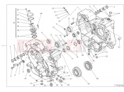 DUCATI 2021 Scrambler Icon Dark HALF-CRANKCASES PAIR [MOD:SCR800DK]