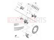YAMAHA YZ 450 F YZ450F (B2W2) 2020 REAR BRAKE CALIPER