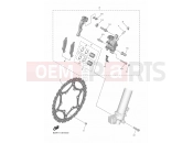 YAMAHA YZ 450 F YZ450F (B2W2) 2020 FRONT BRAKE CALIPER