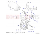 INDIAN 2021 CHIEFTAIN DARK HORSE (R02) (N21TCDBB) BODY » BODY, FAIRING ASM, WINDSHIELD MOUNT - ALL OPTIONS (200943C)