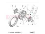 INDIAN ROADMASTER DARK HORSE (R01) (N21TKDBB) WHEEL | WHEEL, FRONT - N21TKDBB ALL OPTIONS (200472C)