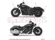 INDIAN 2021 SCOUT SIXTY ALL OPTIONS (R03) - N21MSA11/MSB11 BODY » BODY, EMBLEMS/DECALS - ALL OPTIONS (201077)