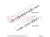INDIAN 2022 CHALLENGER STANDARD (R02) (N22LCBRR) DRIVE TRAIN » DRIVE TRAIN, INPUT/OUTPUT SHAFT ASM. - ALL OPTIONS (200897C)