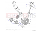 INDIAN 2022 CHALLENGER STANDARD (R02) (N22LCBRR) ENGINE » ENGINE, PISTON and CRANKSHAFT - ALL OPTIONS (200687C)