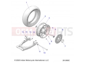 INDIAN CHIEF 111 ALL OPTIONS (R03) - N22DMBAG/DMCAG WHEEL | WHEEL, REAR - N22DMBAG/DMCAG ALL OPTIONS (201260C)