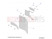 Polaris 2021 BRUTUS PRO XD 2000D (R02) (D21BBPD4B4) DRIVE TRAIN » DRIVE TRAIN, MUD GUARDS - (C0702945-1)