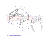 Polaris 2021 BRUTUS PRO XD 4000D (R02) (D21BEPD4B4) CHASSIS | CHASSIS, CAB FRAME - D21BEPD4B4 (C700509)