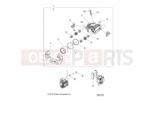 Polaris 2021 SPECIALITY VEHICLES GEM ALL OPTIONS (R03) - L21G2/4/6 BRAKES | BRAKES, CALIPERS, FRONT - L21G2DGALA/6AGALA (300076)