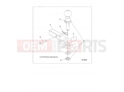 Polaris 2022 ATV SCRAMBLER 1000 55 EPS 3PC (R01) (A22SGE95KN) CHASSIS » CHASSIS, HITCH - (701645)