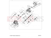 Polaris 2022 ATV SCRAMBLER 1000 55 EPS 3PC (R01) (A22SGE95KN) DRIVE TRAIN » DRIVE TRAIN, MAIN GEARCASE - (1334374)