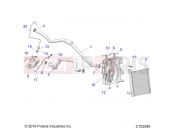 Polaris 2022 ATV SCRAMBLER 1000 55 EPS 3PC (R01) (A22SGE95KN) ENGINE » ENGINE, COOLING SYSTEM - (C102089)