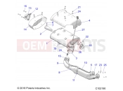 Polaris 2022 ATV SCRAMBLER 1000 55 EPS 3PC (R01) (A22SGE95KN) ENGINE » ENGINE, EXHAUST - (C102190)