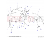 Polaris 2022 RZR RZR 900 TRAIL (R01) (Z22A5A87A2) CHASSIS | CHASSIS, CAB FRAME - Z22A5A87A2 (C0704757-1)