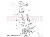 Polaris 2022 RZR RZR 900 TRAIL (R01) (Z22A5A87A2) ENGINE | ENGINE, CRANKSHAFT and PISTON - Z22A5A87A2(C701025-5)