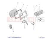 Polaris 2020 BRUTUS PRO XD 2000D (R05) - D20BBPD4B4/APD4B4 ELECTRICAL » ELECTRICAL, DASH INSTRUMENTS and CONTROLS - (C700505-1)