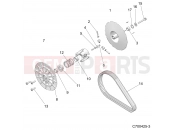 Polaris 2020 BRUTUS PRO XD 4000D (R03) (D20BEPD4B4) DRIVE TRAIN | DRIVE TRAIN, CLUTCH, DRIVEN - D20BEPD4B4 (C700425-3)
