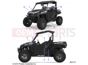 Polaris 2020 RANGER GENERAL 1000 DELUX (R06) - G20GXD99AP/AG BODY | BODY, DECALS - G20GXD99AP (900110)