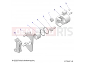 Polaris 2020 RANGER GENERAL 1000 DELUX (R06) - G20GXD99AP/AG BRAKES | BRAKES, REAR CALIPER - G20GXD99AP/AG (C700421-3)