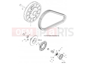 Polaris 2020 RANGER GENERAL 1000 DELUX (R06) - G20GXD99AP/AG DRIVE TRAIN | DRIVE TRAIN, SECONDARY CLUTCH - G20GXD99AP/AG (701737)