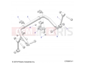 Polaris 2020 RANGER GENERAL 1000 DELUX (R06) - G20GXD99AP/AG SUSPENSION | SUSPENSION, FRONT STABILIZER BAR - G20GXD99AP/AG (C700815-1)