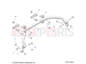 Polaris 2020 RANGER GENERAL 1000 DELUX (R06) - G20GXD99AP/AG SUSPENSION | SUSPENSION, REAR STABILIZER BAR - G20GXD99AP/AG (C701118-4)