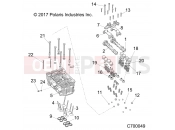POLARIS RANGER XP1000 NSTR FC (R04) - R20RRU99A/B ENGINE | ENGINE, CYLINDER HEAD AND VALVES - R20RRU99A/B (C700049)