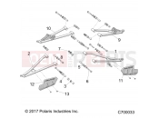 POLARIS RANGER XP1000 NSTR FC (R04) - R20RRU99A/B SUSPENSION | SUSPENSION, FRONT CONTROL ARMS - R19RRU99A/B (C700033)