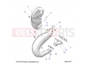 POLARIS 600 RUSH PRO-S SC SELECT (R01) (S20DCH6PS) ENGINE » ENGINE, EXHAUST - (C601277)