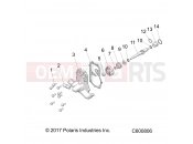 POLARIS 600 RUSH PRO-S SC SELECT (R01) (S20DCH6PS) ENGINE » ENGINE, WATER PUMP - ALL OPTIONS (C600806)