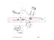 POLARIS 800 RUSH PRO-S SC SELECT (R01) (S20DCH8PS) STEERING | STEERING, UPPER and HANDLEBAR ASM. - S20DCH8PS ALL OPTIONS (600324)