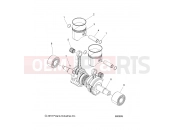 Polaris 2020 SNOWMOBILE 800 SWITCHBACK XCR SC SELECT ALL OPTIONS (R01) (S20DDL8PS) ENGINE | ENGINE, PISTON and CRANKSHAFT - S20DDL8PS ALL OPTIONS (600909)