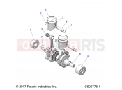 POLARIS 850 RUSH PRO-S SC SELECT (R01) (S20DCH8RS) ENGINE | ENGINE, PISTON and CRANKSHAFT - S20DCH8RS ALL OPTIONS (C600778-4)