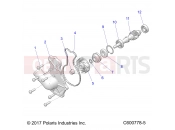 POLARIS 850 RUSH PRO-S SC SELECT (R01) (S20DCH8RS) ENGINE | ENGINE, WATER PUMP - S20DCH8RS ALL OPTIONS (600778-5)