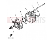 YAMAHA YA50R (4PC1) 1994 CYLINDER HEAD