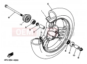 YAMAHA YA50R (4PC1) 1994 FRONT WHEEL