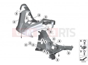 BMW Motorrad BMW 2019 C models C 650 GT 16 (0C05, 0C15) ANDLEBAR COVER