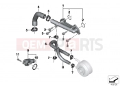 BMW Motorrad BMW 2019 C models C 650 GT 16 (0C05, 0C15) OOLANT HOSES / MOUNTED COMPONENTS
