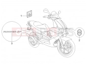 GILERA Runner 50 SP Race Plates - Emblems