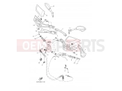 YAMAHA Tracer 7 MTT690 (B4T3) 2022 STEERING HANDLE & CABLE