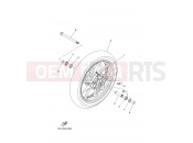 YAMAHA Tracer 7 MTT690 (B4T3) 2022 FRONT WHEEL